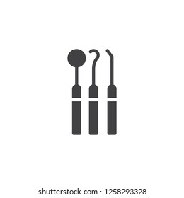 Dental equipment vector icon. filled flat sign for mobile concept and web design. Dentist tool simple solid icon. Symbol, logo illustration. Pixel perfect vector graphics