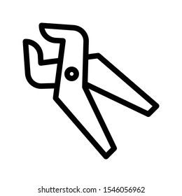 Dental Equipment Vector Thin Line Icon