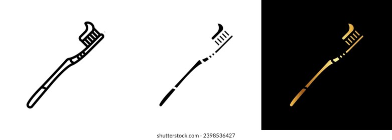 Un ícono dental esencial que representa un cepillo de dientes, que encarna higiene oral, limpieza y una herramienta fundamental para mantener una sonrisa saludable y brillante.