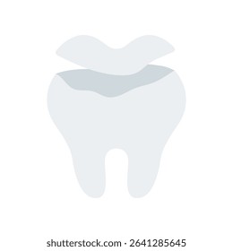 Dental Filling Vector Illustration for Tooth Repair and Treatment. Oral restoration icon, caries solution design, dental care concept