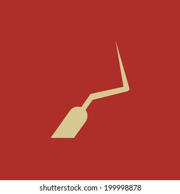 Icono plano dental