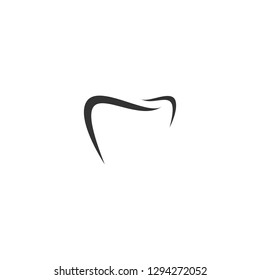 Dental flat icon or logo design or illustration