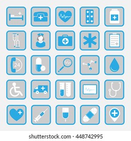 Dental flat vector icons for your website, business cards, brochures.