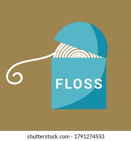 dental floss for cleaning tooth