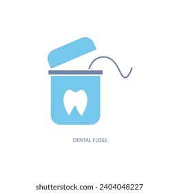 Dental floss concept line icon. Simple element illustration. Dental floss concept outline symbol design.