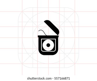 Dental floss icon