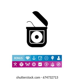 Dental floss icon