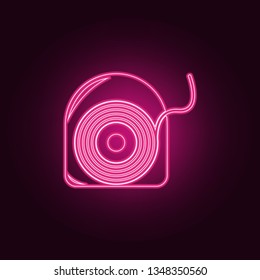 dental floss icon. Elements of Dental in neon style icons. Simple icon for websites, web design, mobile app, info graphics