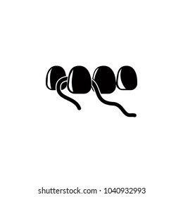 dental floss icon. Elements of dental icon. Premium quality graphic design. Signs and symbol collection icon for websites, web design, mobile app, info graphics on white background