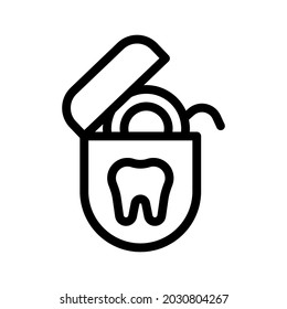 dental floss icon illustration vector graphic