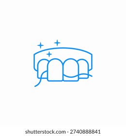 dental floss icon sign vector