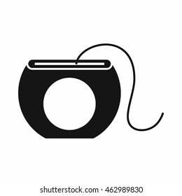Dental floss icon in simple style isolated vector illustration