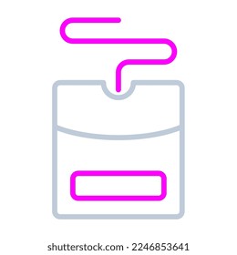 Icono de hilo dental, adecuado para una amplia gama de proyectos creativos digitales. 