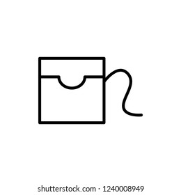 dental floss icon vector design. dental icon