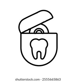 dental floss icon vector flat mark