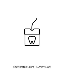 dental floss icon vector illustration