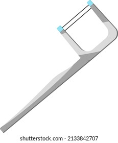 Dental floss, illustration, vector on a white background.