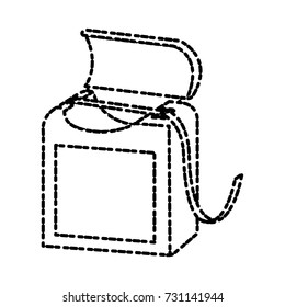 Dental floss isolated