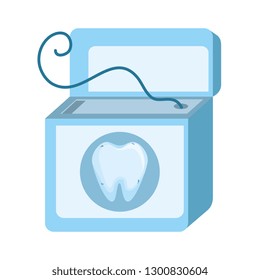 dental floss isolated icon