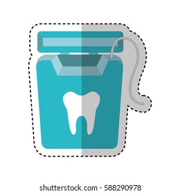 dental floss isolated icon