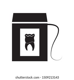 dental floss isolated icon vector illustration