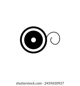 Dental Floss, Tooth Care flat vector icon. Simple solid symbol isolated on white background. Dental Floss, Tooth Care sign design template for web and mobile UI element