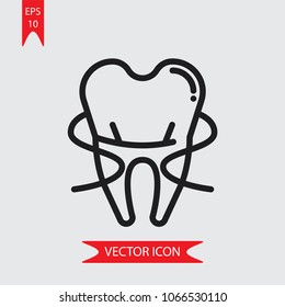 Dental Floss vector icon