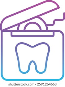 Dental Floss vector icon. Can be used for printing, mobile and web applications.