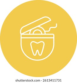 Dental Floss vector icon. Can be used for printing, mobile and web applications.