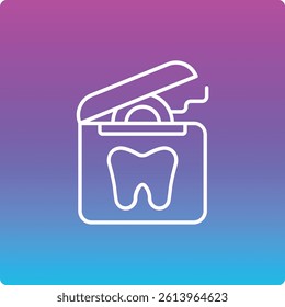 Dental Floss vector icon. Can be used for printing, mobile and web applications.