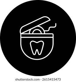 Dental Floss vector icon. Can be used for printing, mobile and web applications.
