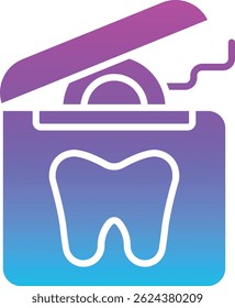 Ícone de vetor Dental Floss. Pode ser usado para impressão, aplicativos móveis e da Web.