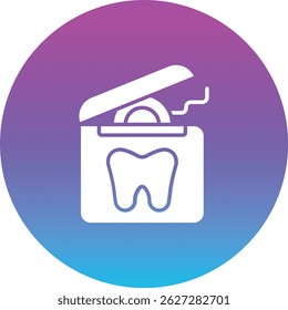 Dental Floss vector icon. Can be used for printing, mobile and web applications.