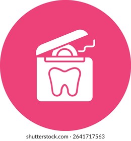 Dental Floss vector icon. Can be used for printing, mobile and web applications.
