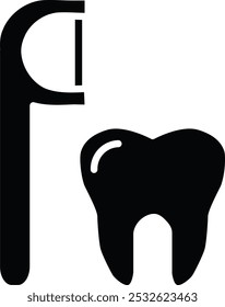 Dental Floss Vector Illustration Detailed Icon