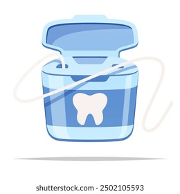 Dental floss vector isolated illustration