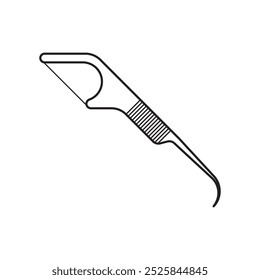 Dental Flossing Tool Icon,Illustration  Design.