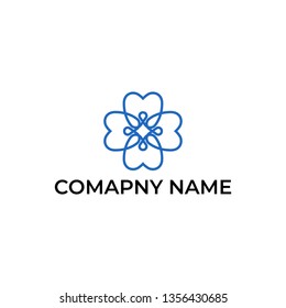 Dental flower logo design