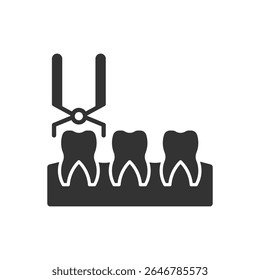Dental Forceps Icon - Tooth Pulling Tool Icon