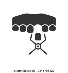 Dental Forceps Icon - Tooth Pulling Tool Icon