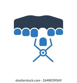 Dental Forceps Icon - Tooth Pulling Tool Icon