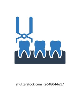 Dental Forceps Icon - Tooth Pulling Tool Icon