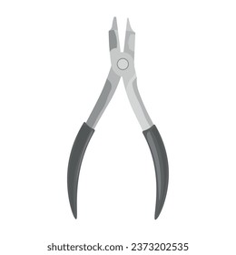 Dental forceps on white background