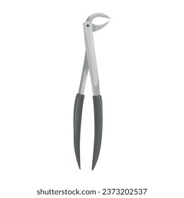 Dental forceps on white background