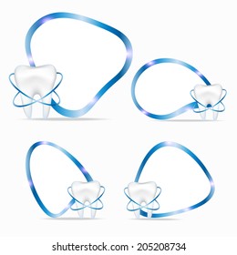 Dental frames.EPS 10 vector file.