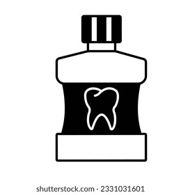 Dentalglas-Vektorsymbol, das leicht bearbeitet oder geändert werden kann

