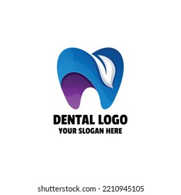 Dental Gradient Colorful Logo Template