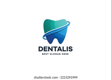 Dental Gradient Logo Icon Design Illustration
