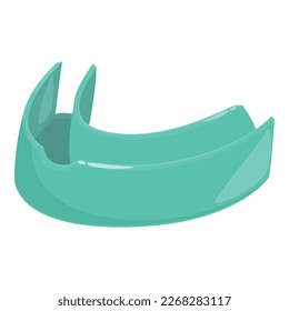 Dental guard icon cartoon vector. Sport mouthguard. Boxing equipment