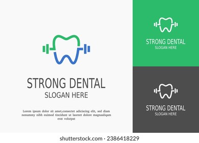 dental gym vector logo design template